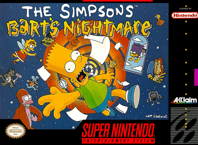 Jaquette de The Simpsons: Bart's Nightmare
