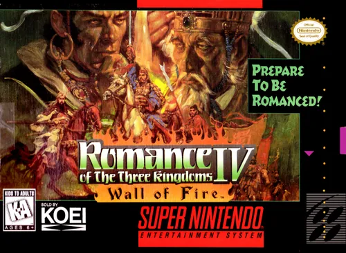 Jaquette de Romance of the Three Kingdoms IV: Wall of Fire
