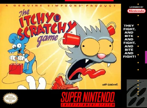 Jaquette de The Itchy & Scratchy Game